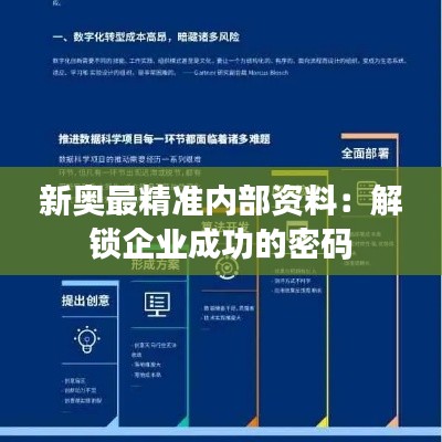 新奥最精准内部资料:解锁企业成功的密码