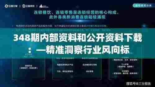 348期内部资料和公开资料下载:—精准洞察行业风向标