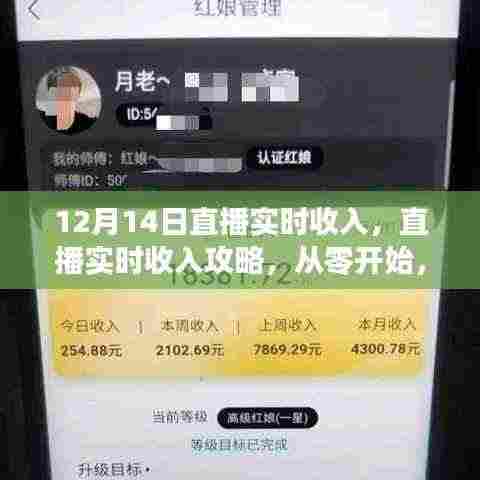 掌握直播赚钱技巧,从零开始,揭秘直播实时收入攻略与12月14日直播实时收入揭秘
