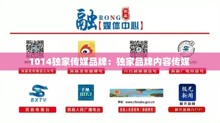 1014独家传媒品牌:独家品牌内容传媒