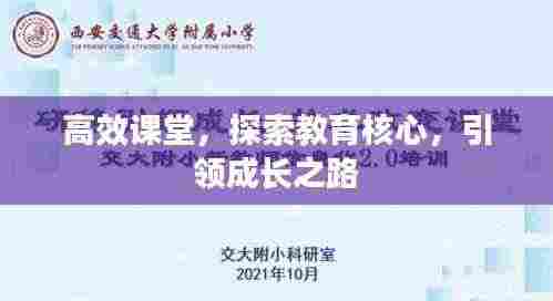 高效课堂,探索教育核心,引领成长之路