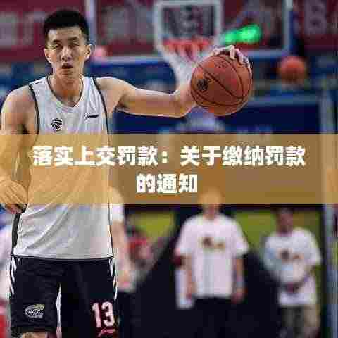 落实上交罚款:关于缴纳罚款的通知