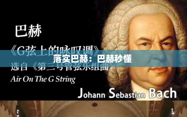 落实巴赫：巴赫秒懂 