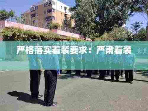 严格落实着装要求：严肃着装 