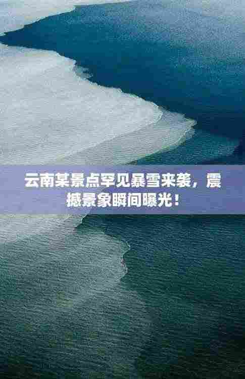 云南某景点罕见暴雪来袭,震撼景象瞬间曝光!