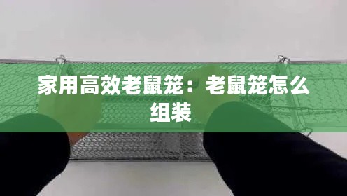 家用高效老鼠笼:老鼠笼怎么组装
