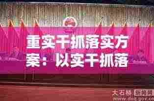 重实干抓落实方案:以实干抓落实