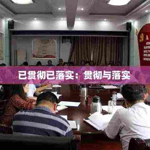 已贯彻已落实：贯彻与落实 