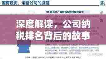 深度解读,公司纳税排名背后的故事