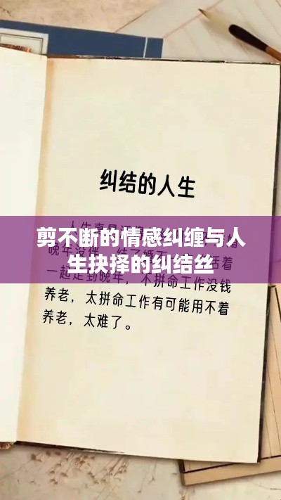 剪不断的情感纠缠与人生抉择的纠结丝