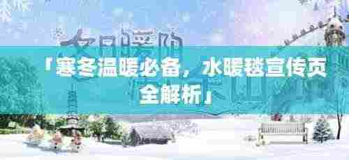 「寒冬温暖必备,水暖毯宣传页全解析」